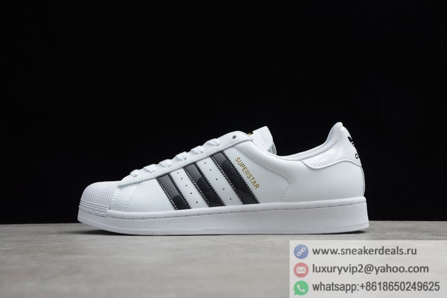 Adidas Originals Superstar Black White Gold EF1627 Unisex Shoes